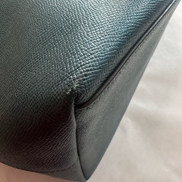 Coach Mini City Zip Tote Teal Metallic Crossgrain Leather - EUC with COA - Picture 9 of 14